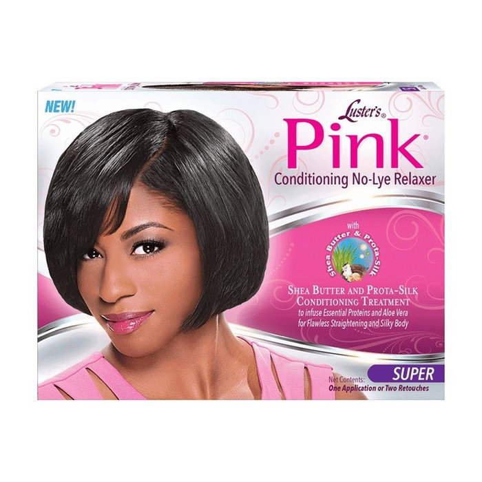 Luster's Pink Conditioning No-Lye Relaxer Super Tratamiento Alisador para Cabello Largo