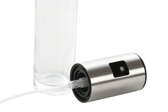 DKD Home Decor Aceitera de Cristal e Inox con Spray 100ml DKD Home Decor Aceitera de Cristal e Inox con Spray 100ml