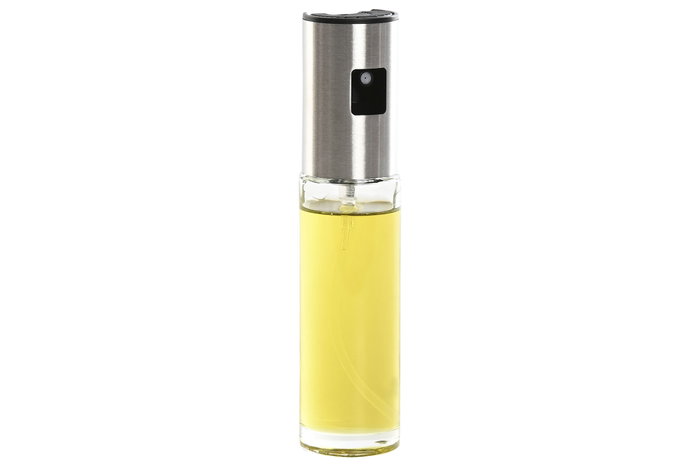 DKD Home Decor Aceitera de Cristal e Inox con Spray 100ml DKD Home Decor Aceitera de Cristal e Inox con Spray 100ml