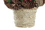 DKD Home Decor Centro de Mesa Piña Porexpan Rojo 19x19x19