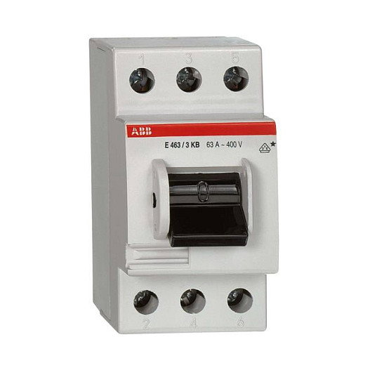 ABB Interruptor principal E463/3-KB 3x63A 2C CE16 0300 R0131 ABB Interruptor principal E463/3-KB 3x63A 2C CE16 0300 R0131