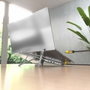 Aisens Soporte de Sobremesa Ajustable con Docking USB-C 4 en 1, Gris