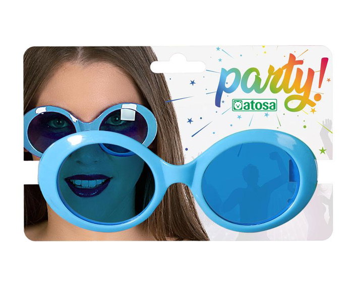 Gafas Carnaval Azul Mujer Adulto