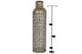 DKD Home Decor Jarrón de Hierro Tallado Dorado 19x19x67 cm