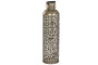 DKD Home Decor Jarrón de Hierro Tallado Dorado 19x19x67 cm