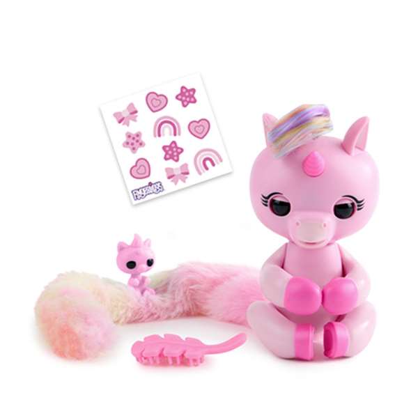 Bizak Peluche Fingerlings Colas Sorpresa, Modelos Surtidos con Sonidos y Luces, Idioma Español