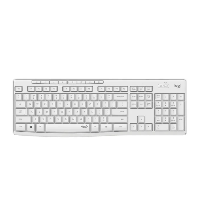 Logitech MK295 Silent 920-009824 Teclado y Ratón Inalámbrico RF QWERTY Internacional de EE.UU. Completo (100%) Blanco