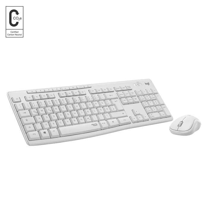 Logitech MK295 Silent 920-009824 Teclado y Ratón Inalámbrico RF QWERTY Internacional de EE.UU. Completo (100%) Blanco