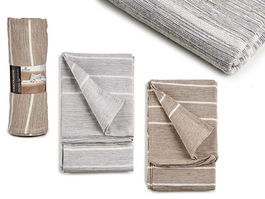 Giftdecor Multiusos Rayas Surtidos Colores 225 x 250 cm (Set de 8)