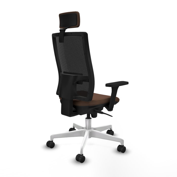 PIQUERAS Y CRESPO Silla de oficina Horna con mecanismo Sincro, Marrón oscuro y Negro PIQUERAS Y CRESPO Silla de oficina Horna con mecanismo Sincro, Marrón oscuro y Negro