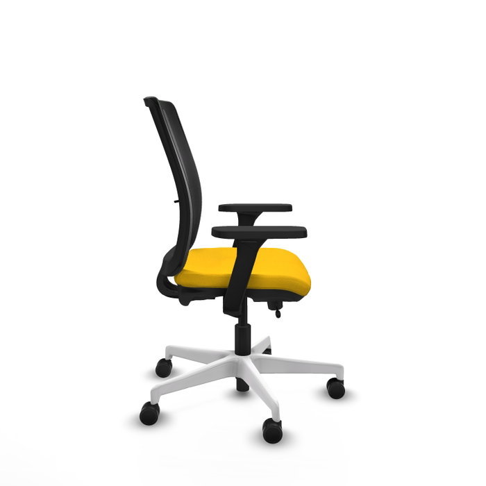 PIQUERAS Y CRESPO Silla de oficina Haches con mecanismo Sincro/Traslack, Amarillo y Negro PIQUERAS Y CRESPO Silla de oficina Haches con mecanismo Sincro/Traslack, Amarillo y Negro