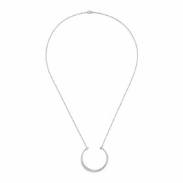 Tommy Hilfiger Collar de Acero Inoxidable Gris 50cm