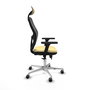 PIQUERAS Y CRESPO Silla de oficina Jorquera con mecanismo Sincro/Traslack Crema y Negro