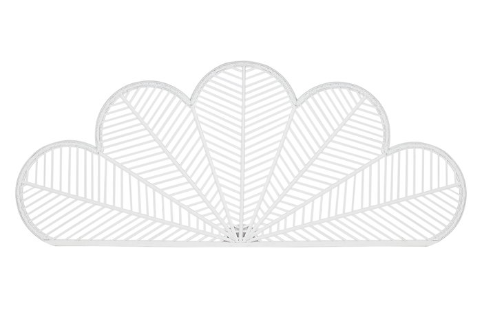 DKD Home Decor Cabecero Cama Urban Blanco Bambu Ratan 2.5 x 81 x 190 cm DKD Home Decor Cabecero Cama Urban Blanco Bambu Ratan 2.5 x 81 x 190 cm