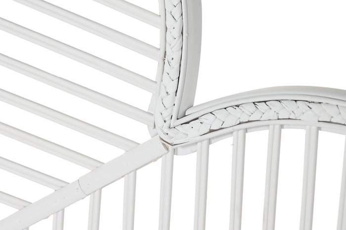 DKD Home Decor Cabecero Cama Urban Blanco Bambu Ratan 2.5 x 81 x 190 cm DKD Home Decor Cabecero Cama Urban Blanco Bambu Ratan 2.5 x 81 x 190 cm