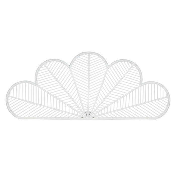 DKD Home Decor Cabecero de Bambú y Ratán para Cama de 180 cm Blanco DKD Home Decor Cabecero de Bambú y Ratán para Cama de 180 cm Blanco