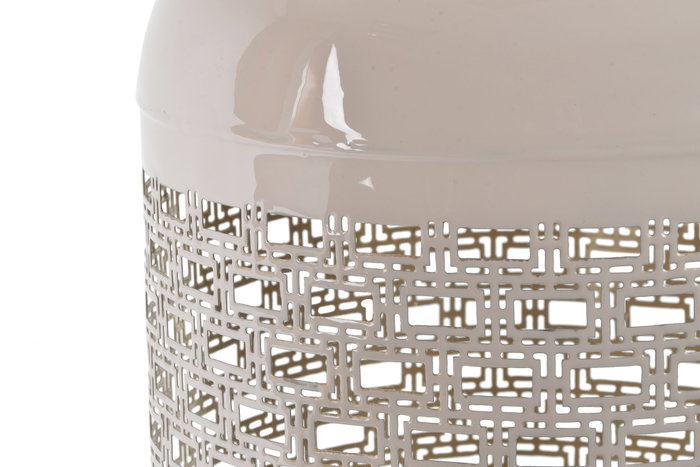 DKD Home Decor Portavelas de Aluminio Lacado Delhi Chic - Pack de 2