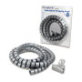 LogiLink KAB0013 Espiral de Organización de Cables Plata 2500 mm