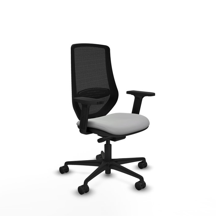 PIQUERAS Y CRESPO Silla de oficina Mardos con mecanismo Sincro/Traslack Gris claro y Negro PIQUERAS Y CRESPO Silla de oficina Mardos con mecanismo Sincro/Traslack Gris claro y Negro