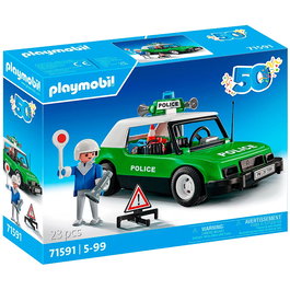 Playmobil Coche De Policía Clásico 71591 - Vehículo Edición Aniversario Edición Especial