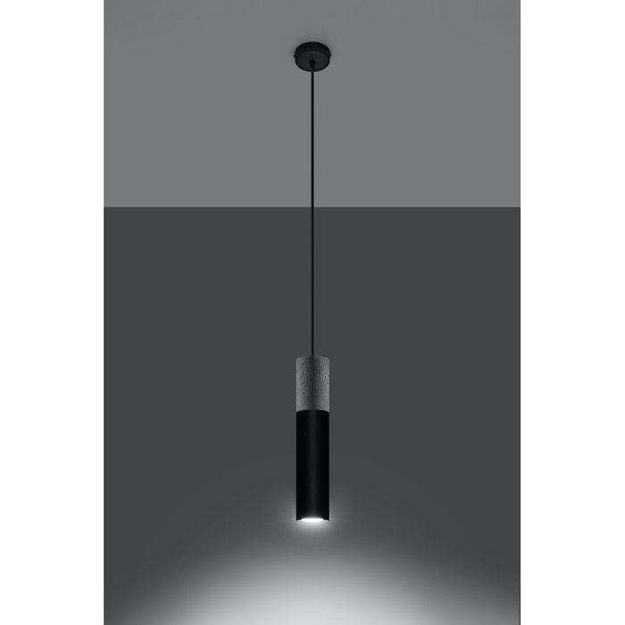 Lámpara Colgante Pablo Gris/Negro