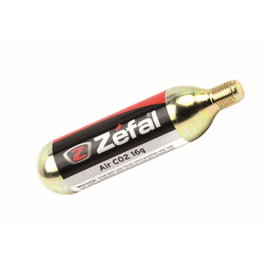 Zefal Cartucho de CO2 Roscado 16g para Inflador de Alta Presión - Recambio Bicicleta