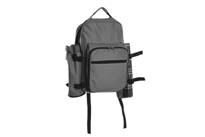 DKD Home Decor Mochila Gris Oscuro Set de 9 Piezas 20 x 39 x 28.5 cm Poliester para Picnic DKD Home Decor Mochila Gris Oscuro Set de 9 Piezas 20 x 39 x 28.5 cm Poliester para Picnic