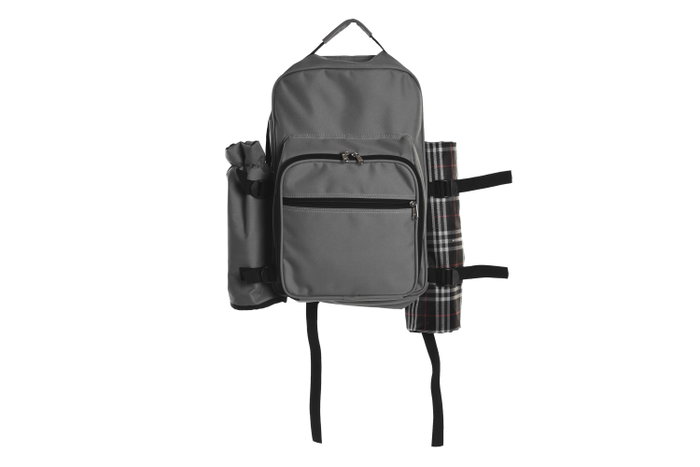 DKD Home Decor Mochila Gris Oscuro Set de 9 Piezas 20 x 39 x 28.5 cm Poliester para Picnic DKD Home Decor Mochila Gris Oscuro Set de 9 Piezas 20 x 39 x 28.5 cm Poliester para Picnic