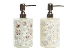 DKD Home Decor Dosificador de Cristal y ABS 450ml Surtido de 2 unidades