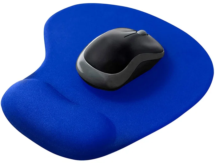 Q-connect Alfombrilla Ratón con Reposamuñecas de Gel, Azul, 190x230x20 mm