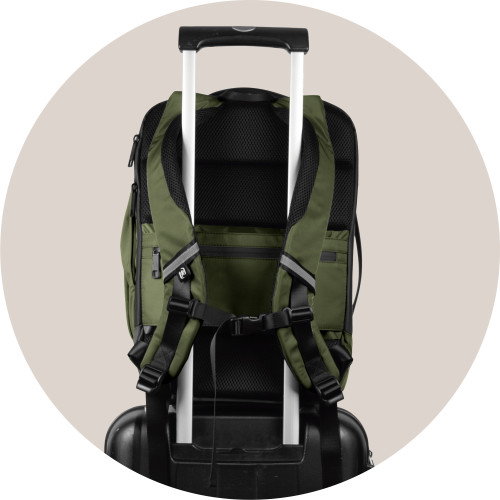 Oxford Mochila para portátil 15" Executive RPET Caqui 400191413 Repelente al agua