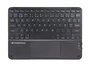Conceptronic TOBIN01BPT Teclado Bluetooth Tenkeyless 80% con Touchpad, Formato Compacto, Diseño QWERTY Portugués, Color Negro, Universal para Windows, Mac, iOS