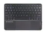 Conceptronic TOBIN01BPT Teclado Bluetooth Tenkeyless 80% con Touchpad, Formato Compacto, Diseño QWERTY Portugués, Color Negro, Universal para Windows, Mac, iOS