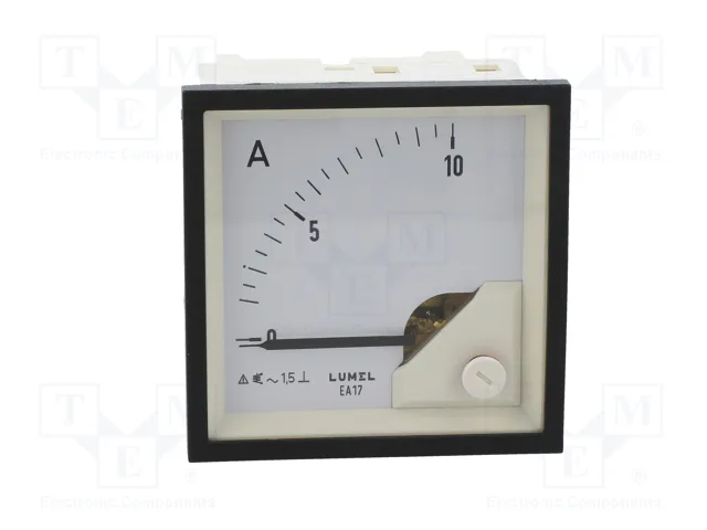 LUMEL EA17N Amperímetro Analógico para Panel 0-10A AC True RMS