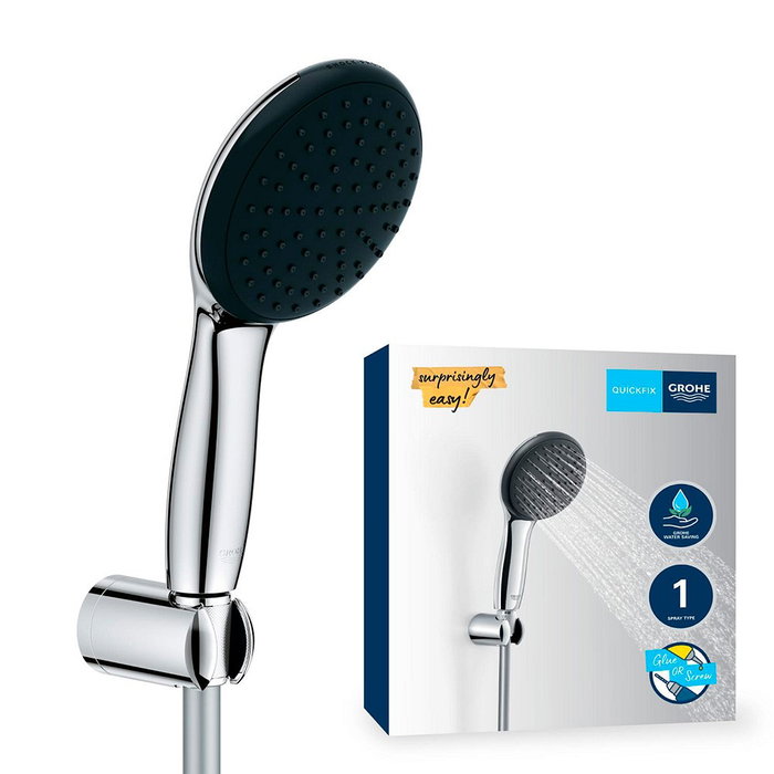 Grohe Conjunto de ducha Vitalio star 110 con mango de 1 función, flexo y soporte de pared Grohe Conjunto de ducha Vitalio star 110 con mango de 1 función, flexo y soporte de pared