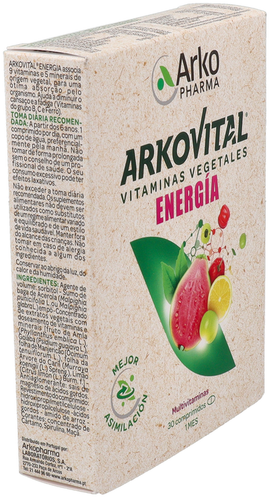 ARKOPHARMA ARKOVITAL pura energia 30 comp. ARKOPHARMA ARKOVITAL pura energia 30 comp.