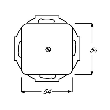 BUSCH-JAEGER 2538-214 Zentralscheibe Tragring Blind Reflex SI UP Alpinweiss
