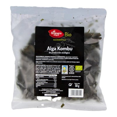 EL GRANERO Alga Kombu Deshidratada 50Gr EL GRANERO Alga Kombu Deshidratada 50Gr