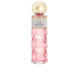 Parfums Saphir DUE AMORE Eau de Parfum Vaporizador 200 ml para Mujer, Fragancia Oriental Fresca con Notas Cítricas, Frutales y Dulces