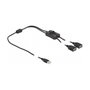 DeLOCK Cable USB Tipo-A macho a 2 x USB Tipo-A hembra con interruptor, 1 m