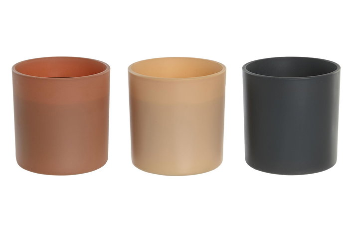 DKD Home Decor Vela Tropical Beige Gris Cristal Ratan Cera Parafina 13 x 13 x 12 cm (3 Unidades)