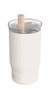 QUOKKA Taza Termo 720ml Acero Inoxidable con Pajita Mist Ivory - Térmico para Bebidas