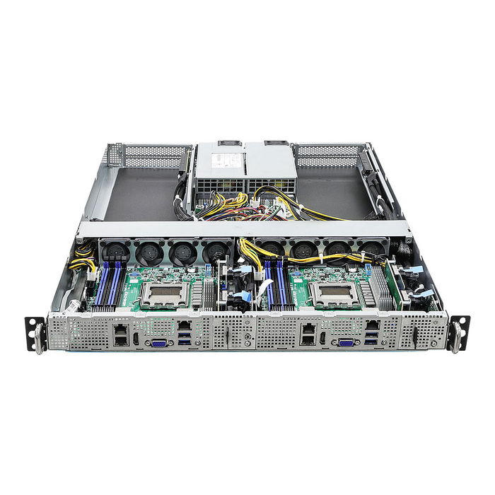 ASRock Servidor Barebone 1U Single Socket AM5 1U2N2G-AM5/2T - Chasis Rack 1U, Fuente 1600W, DDR5 hasta 48GB, 2x 10GbE