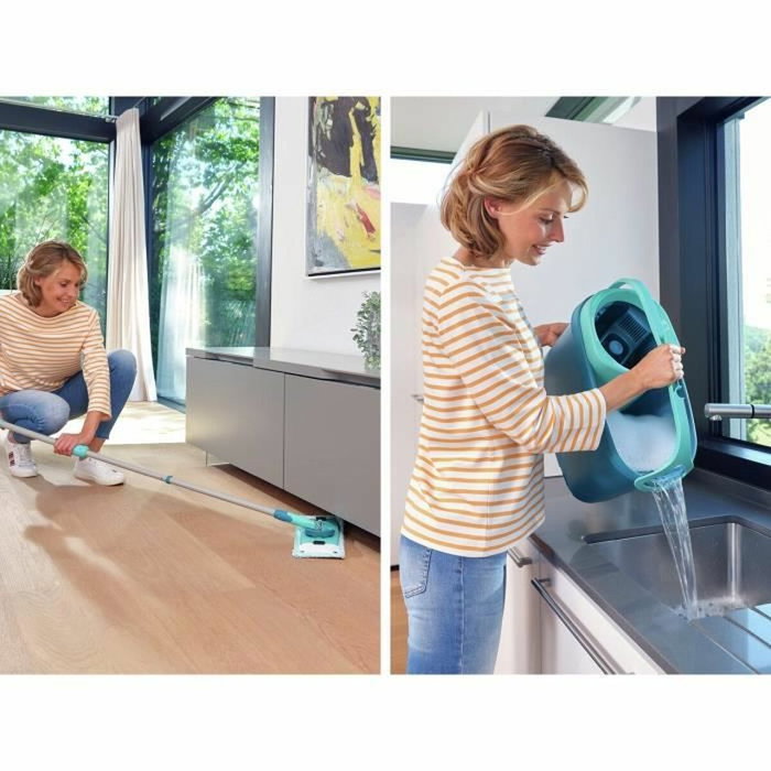 Leifheit Clean Twist M Ergo Set de limpieza para suelos con fregona de 33 cm y cubo de 6 litros Leifheit Clean Twist M Ergo Set de limpieza para suelos con fregona de 33 cm y cubo de 6 litros