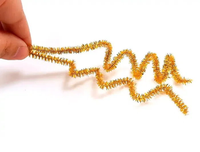 Liderpapel Limpiapipas Chenilla 30 cm Color Oro, Bolsa 100 Unidades para Manualidades y Decoración