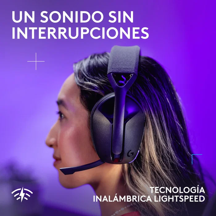 Logitech G G321 LIGHTSPEED Auriculares Inalámbricos Negro