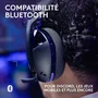 Logitech Auriculares Gaming G321 Inalámbricos con Micrófono LIGHTSPEED y Bluetooth, Negro
