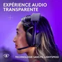 Logitech Auriculares Gaming G321 Inalámbricos con Micrófono LIGHTSPEED y Bluetooth, Negro