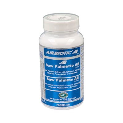 AIRBIOTIC Saw Palmeto Complex 60 Cápsulas con Vitamina C, E, Zinc y Selenio para la Protección Celular y Niveles de Testosterona AIRBIOTIC Saw Palmeto Complex 60 Cápsulas con Vitamina C, E, Zinc y Selenio para la Protección Celular y Niveles de Testosterona