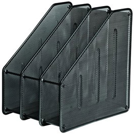 Revistero Forofis Triple Metalico Malla Negro